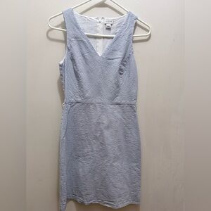 J. Crew Light Blue Patterned Mini Dress